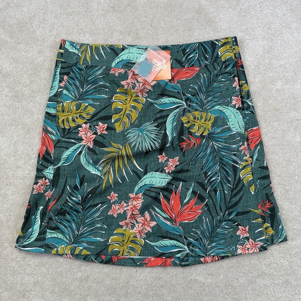 NWT RipSkirt Hawaii Wrap Skirt  Womens M Vintage Bali Jungle Print Length 2